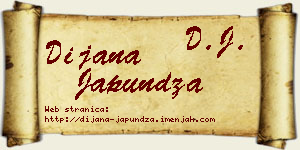 Dijana Japundža vizit kartica